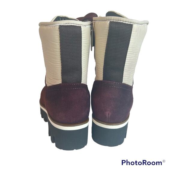 Aquatalia Morena Suede Lace Up Combat Boots Women 5.5 - Picture 5 of 11